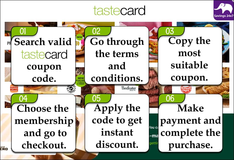 Tastecard Discount Code