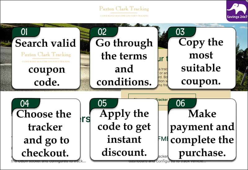 Paxton Clark Tracking Coupon Code