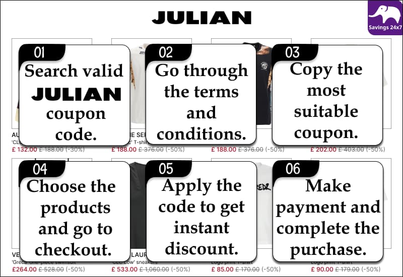 Julian Fashion Promo Code