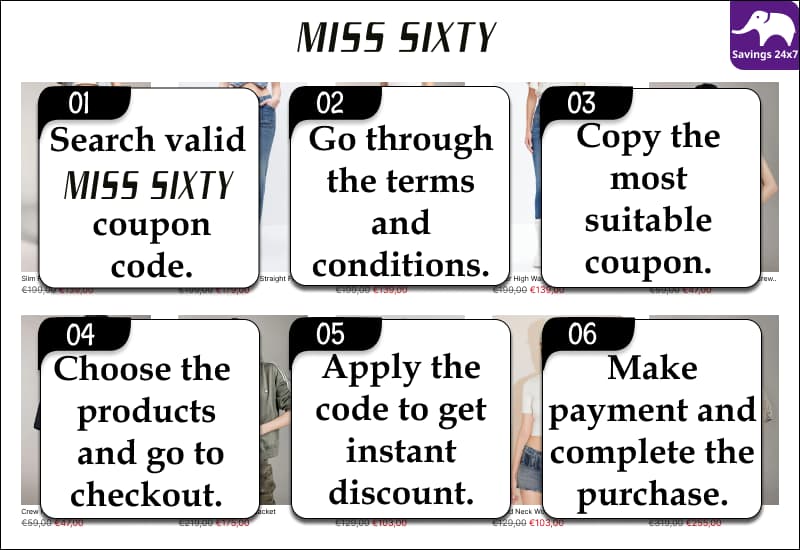 MISS SIXTY Discount Code