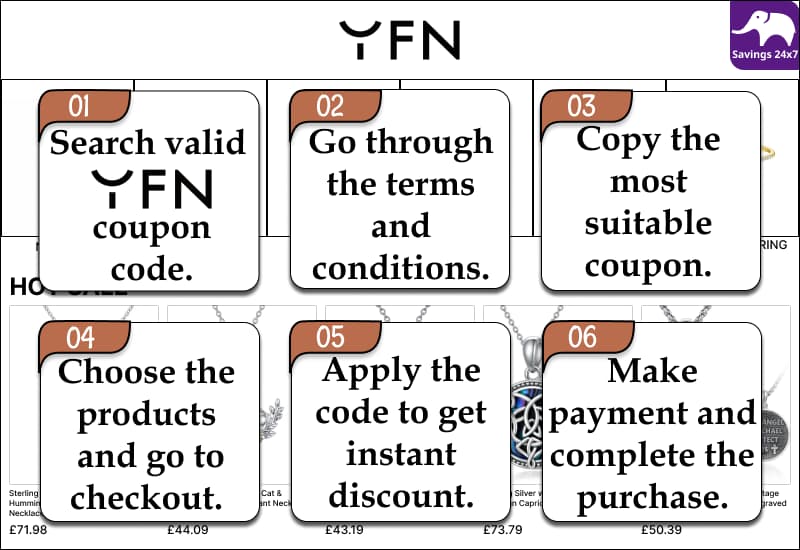 YFN Jewelry Coupon Code