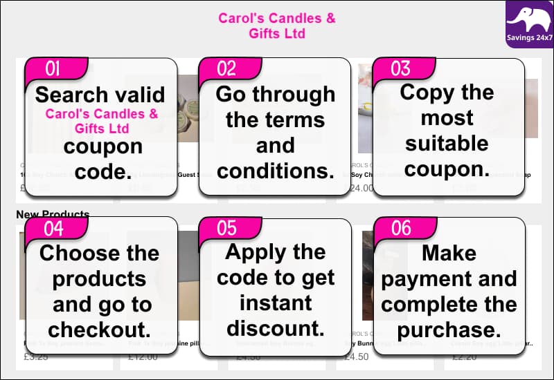 Carol's Candles & Gifts Coupon Code